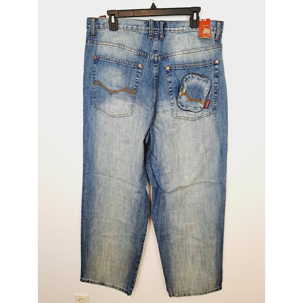 OMAVI NEW! DEADSTOCK! VINTAGE 90'S Delux Fit Baggy Jeans Size 36 Streetwear - Picture 2 of 12